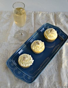 Vanilla Cupcakes with Champagne Frosting are perfect for celebrations