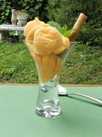 Ginger Peach Sorbet is a delicious treat