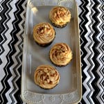Make these flavorful Spiced Walnut Cupcakes with Caramel Frosting