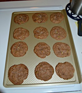 Sea Salt Chocolate Cookies with toasted Pumpkin Seeds