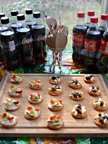 Get your Game Day snack on with RITZ cracker fruit tarts and Mediterranean appetizer bites