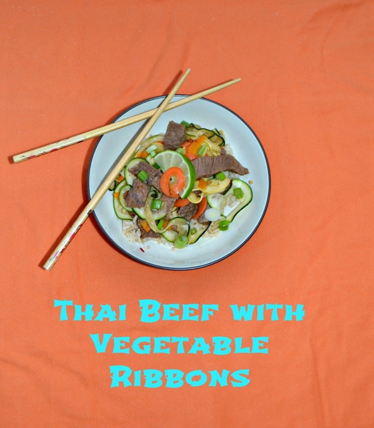 Make Thai Beef with Vegetable Ribbons for a flavorful and healthy entree