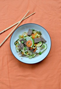 I love this flavorful Thai Beef and Vegetable Ribbons recipe