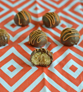 Peanut Butter Truffles covered in milk chocolate are a tasty treat