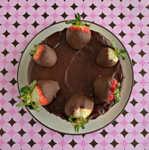 Buy a Sara Lee Classic Cheesecake and in just 15 minutes you can add homemade chocolate ganache and chocolate covered strawberries to make a fabulous semi-homemade dessert!
