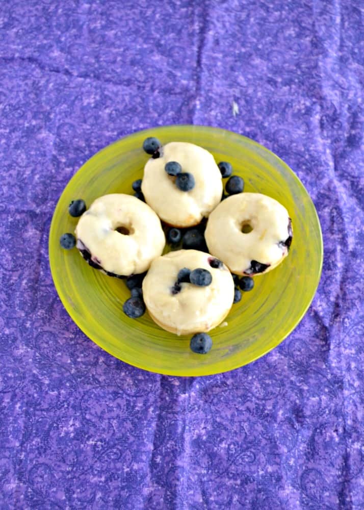 Delicious Baked Lemon Blueberry Donuts
