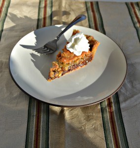 Enjoy a slice of the best pie you'll ever have...Toll House Cookie Pie with whipped cream on top!