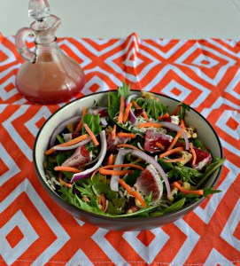 Enjoy a tasty Winter Salad with a homemade Blood Orange Vinaigrette