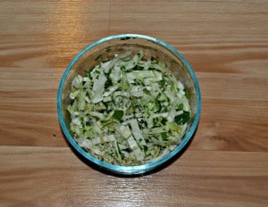 Jalapeno Slaw goes well with Pork and Pinto Bean tacos