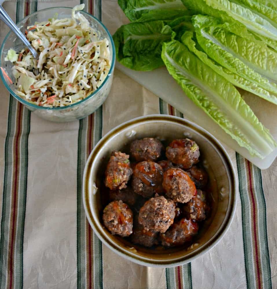 Put a twist on your meatballs with these Thai Style Meatball Lettuce Wraps