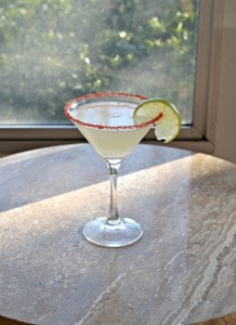Cherry Lime Martini from Hezzi-D's Books and Cooks