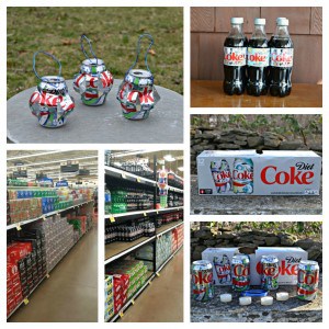 Step by step directions to make DIY Hanging Tea Light Holders out of Diet Coke cans!