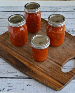 Sweet and Hot Chili Sauce is a great way to can tomatoes into a delicious sauce