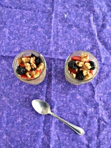 Try these tasty Overnight Oats with nuts and berries for breakfast!