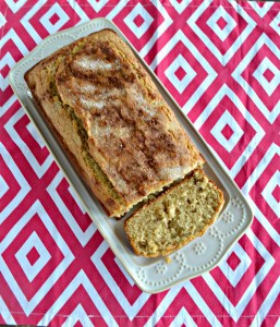 Applesauce Spice Bread is filled with spices, applesauce, and nuts for the ultimate breakfast bread.