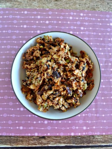 Homemade granola never tasted as good as it does with BACON in it!