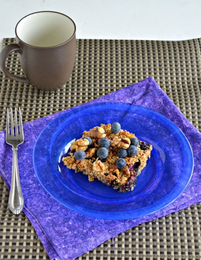 Baked Blueberry Oatmeal is a delicious breakfast