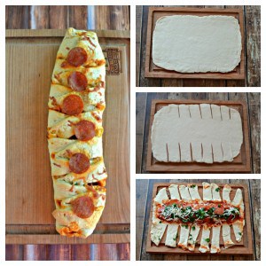 Once you make the dough this Braided Pepperoni Pizza Bread is easy to make!