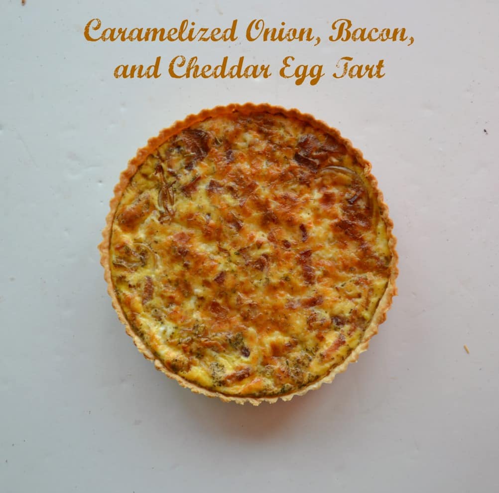 Caramelized Onion, Bacon, and Cheddar Egg Tart