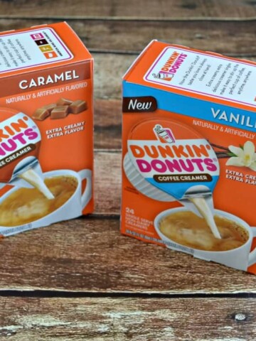 Try all three flavors of Dunkin' Donuts creamer singles!
