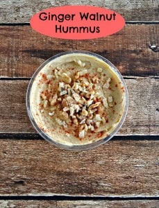Need a snack before dinner? Top your Sabra hummus with ginger and walnuts!