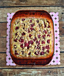 Make a pan of Raspberry Cream Cheese Coffee Cake for breakfast!