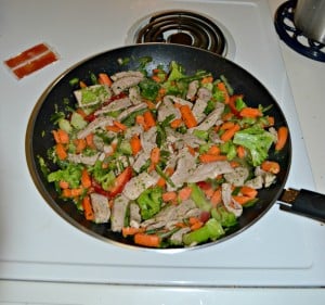 Sweet and Spicy Pork and Vegetable Stir Fry is an easy weeknight recipe!