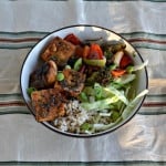 Try a Yum Yum Tofu Bowl filled with vegetables and rice