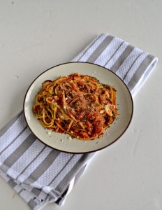 Dig in to this healthier Lean Beef and Vegetable Pasta Bake with zoodles and noodles