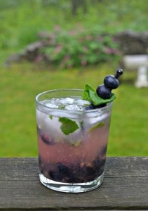 Sit on the porch and sip a Blueberry Mojito this summer