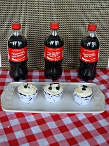 Share a Coke and a Song with these tasty Coca-Cola Chocolate Cupcakes!