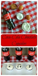 It only takes a few ingredients to make Coca-Cola Chocolate Cupcakes with music notes on them!