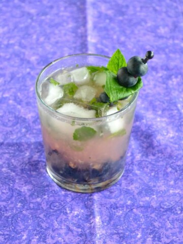 Cool off with this refreshing Blueberry Mojito!
