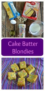 Just a handful of ingredients make these tasty Cake Batter Blondies