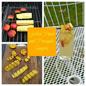 Throw some peaches and pineapple on the grill to make this incredible Grilled Peach and Pineapple Sangria Recipe