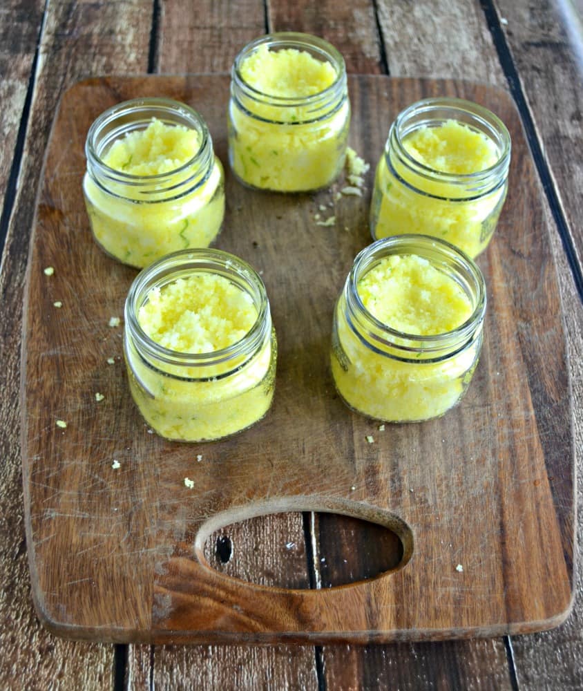 Lemon Lime Sugar Scrub makes hands and feet feel soft. Plus it makes a few jars so keep one for yourself and give the rest as gifts!