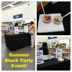 The Summer Block Party event at Sam's Club