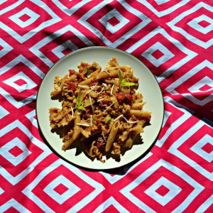 Make this tasty Bruschetta Pasta Salad for a delicious side dish
