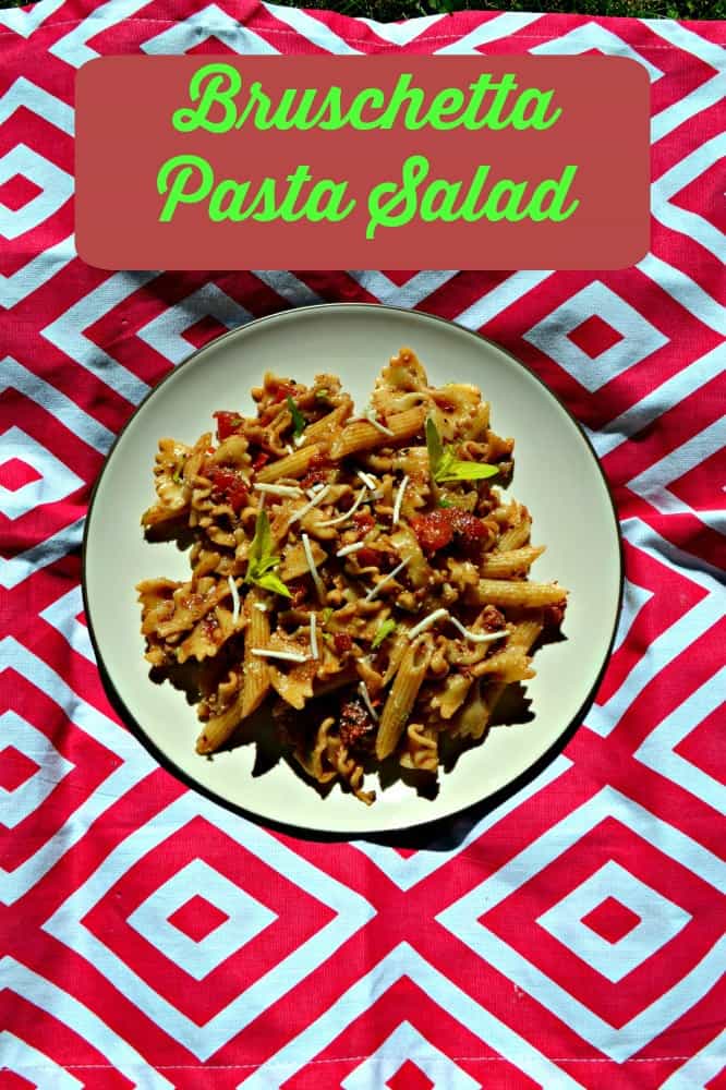 I can't get enough of this Bruschetta Pasta Salad as a summer side dish!