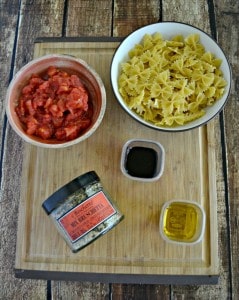 Everything you need to make Bruschetta Pasta Salad