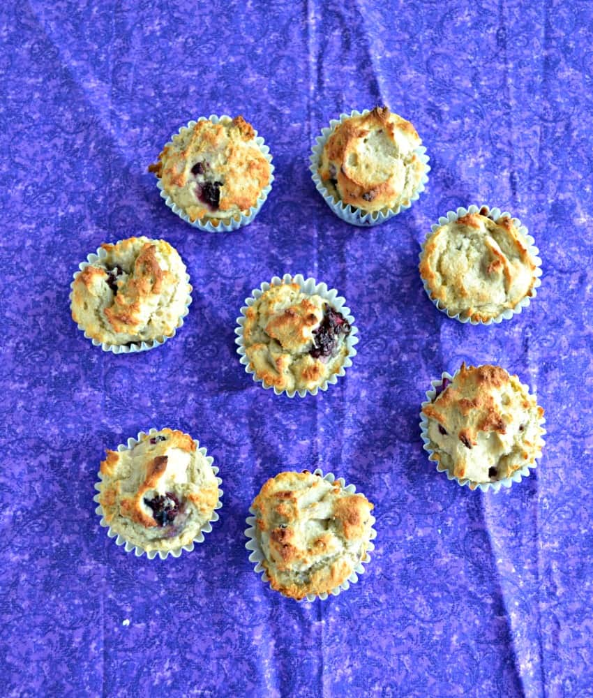 Gluten Free Lemon Blackberry Muffins are great for breakfast or a snack