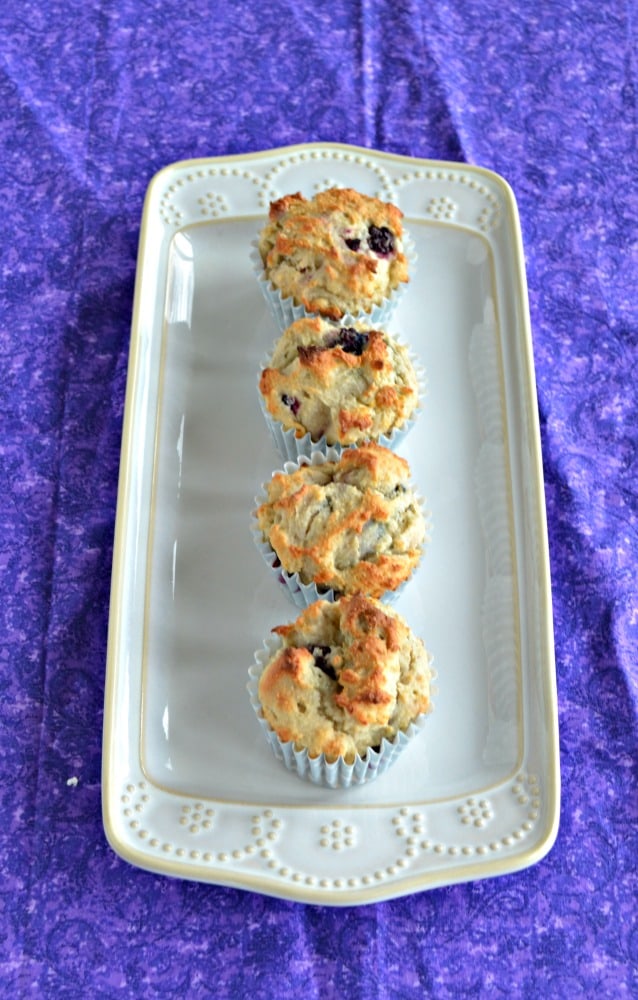 Enjoy these bakery style Gluten Free Lemon Blackberry Muffins at home!