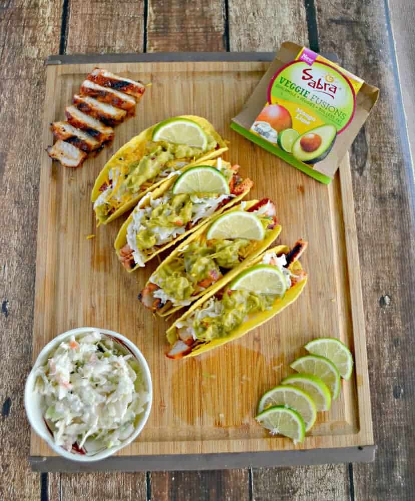 BBQ Pork Tacos with Slaw and Guacamole