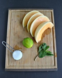 Just a few ingredients make a refreshing Cantaloupe Agua Fresca