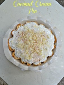 The Best Coconut Cream Pie to celebrate Father's Day!