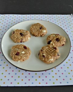 Take a bite out of these delicious No Bake White Chocolate and Cranberry Cookies