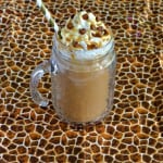 Sip on this refreshing Salted Caramel iced Coffee with whipped cream