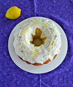 Bite into this bright and floral Lemon Lavender Bundt Cake with Lemon Glaze