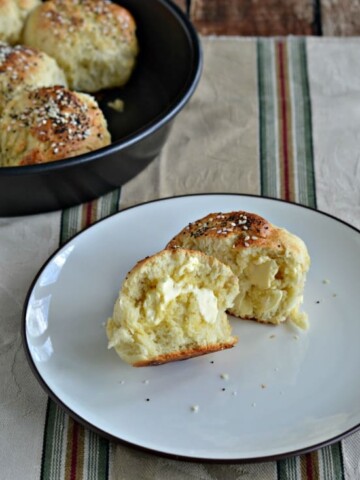 Put a little butter on these Everything Bagel Rolls for a tasty snack