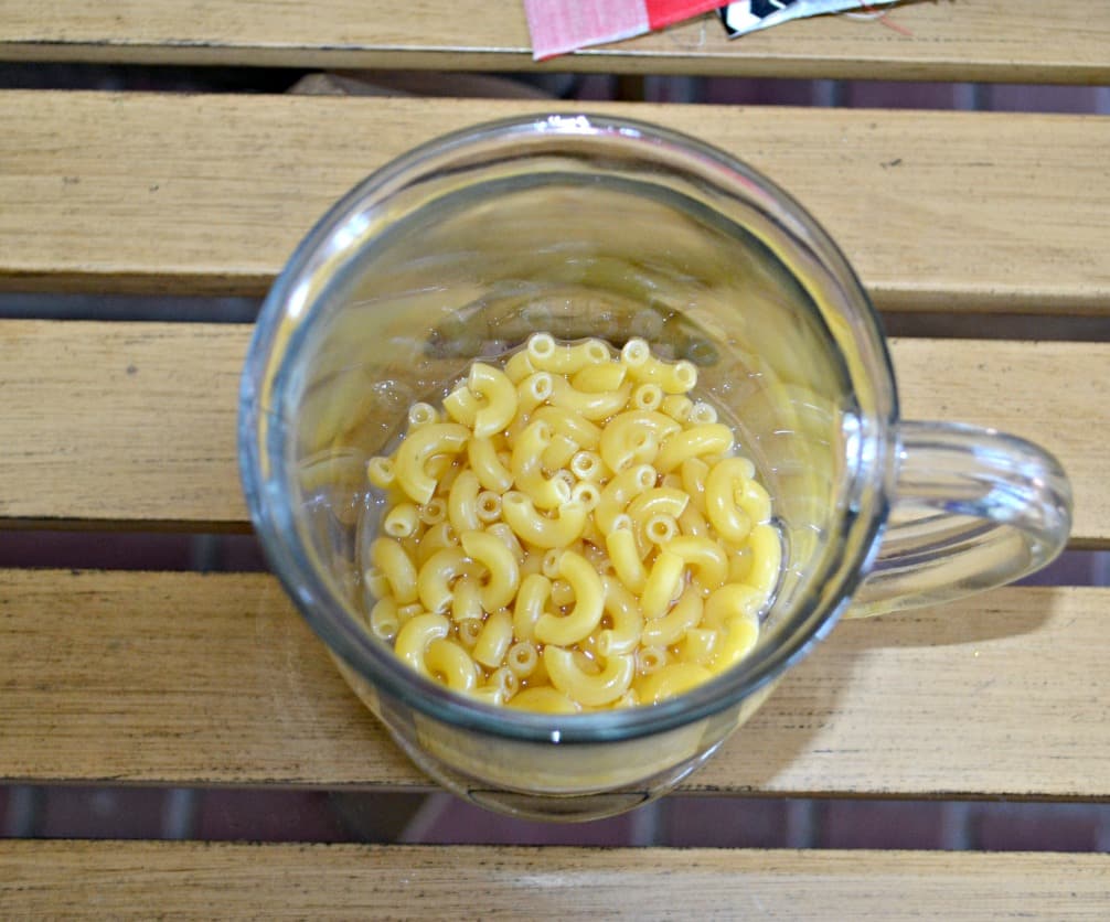 It only takes a few minutes to make a delicious Microwaveable Macaroni and Cheese 